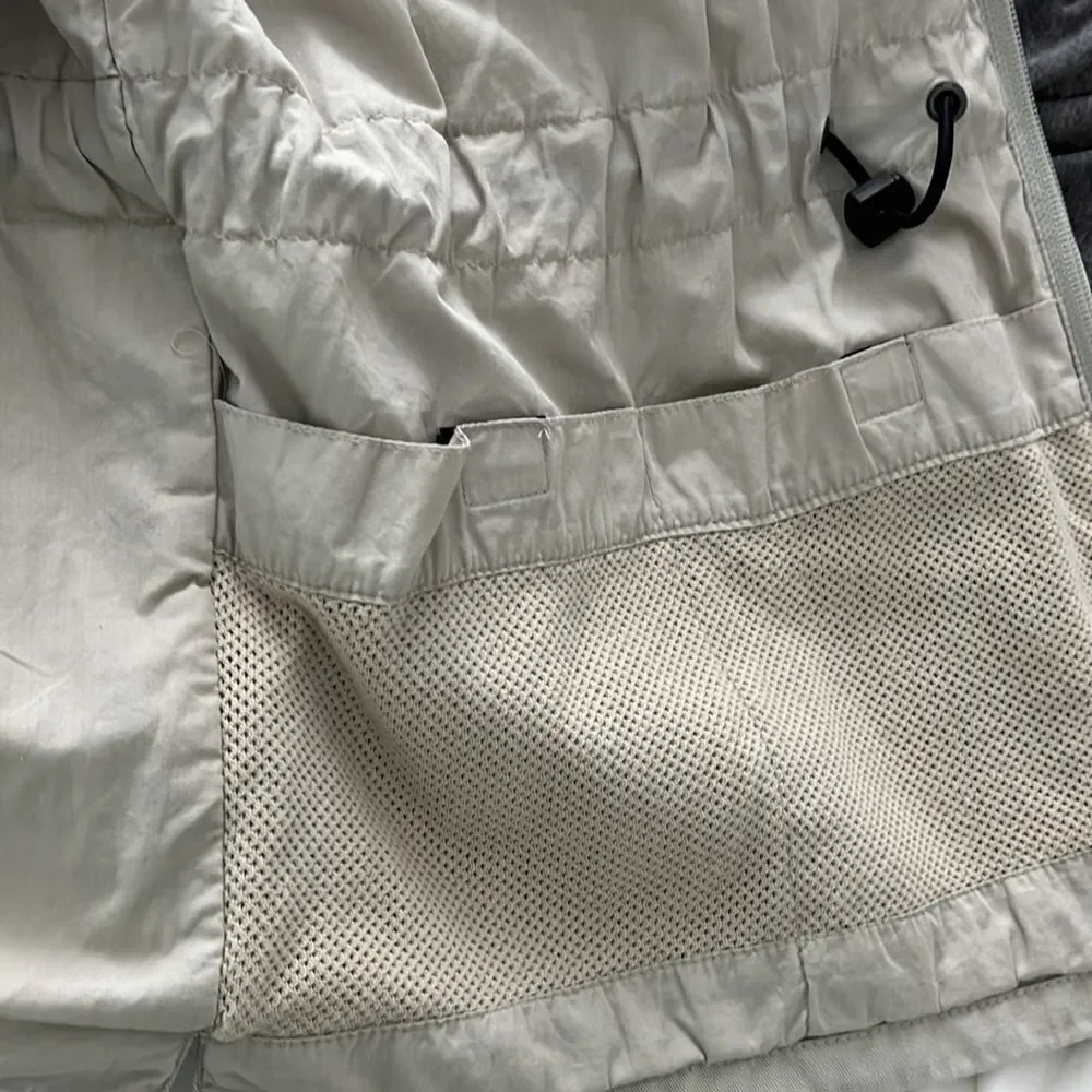 BANANA REPUBLIC Cotton Hooded Convertible Cargo Safari travel paparazzi Jacket-L